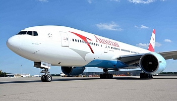 Austrian poleci boeingiem 777 do Frankfurtu